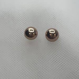 Pendientes de plata chapados en oro rosa