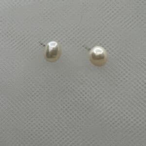 Pendientes de perla natural de plata